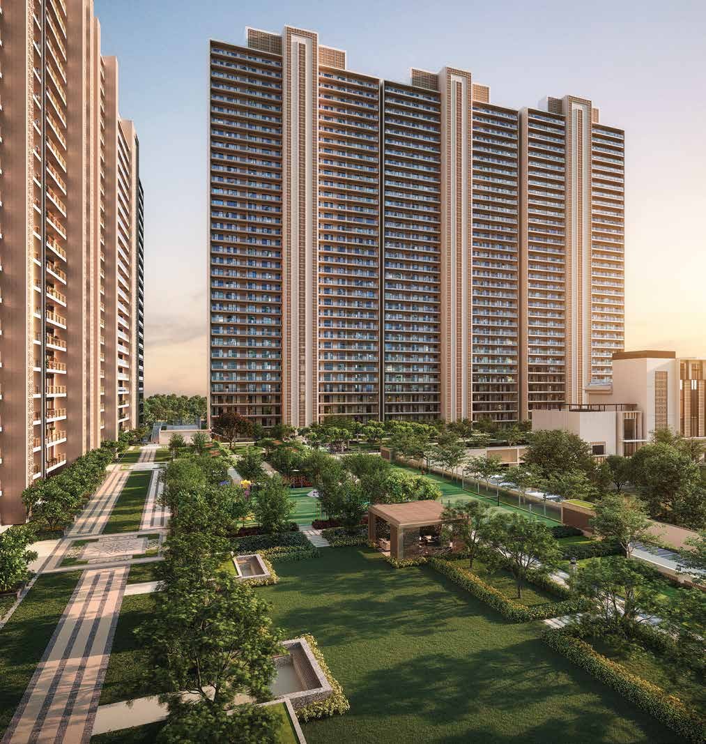 An artist's impression of the Godrej Majesty residential towers
